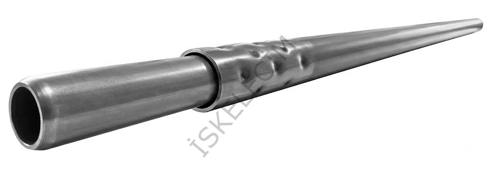 2MT 48x3mm NİPELLİ H TİPİ DİKME PANO AYAK BORUSU