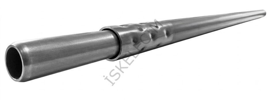 2MT 48x3mm NİPELLİ H TİPİ DİKME PANO AYAK BORUSU